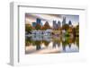 Atlanta, Georgia, USA Autumn Skyline from Piedmont Park.-SeanPavonePhoto-Framed Photographic Print