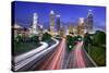 Atlanta, Georgia, USA Downtown City Skyline over Freedom Parkway.-SeanPavonePhoto-Stretched Canvas