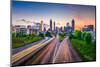 Atlanta, Georgia, USA Downtown City Skyline over Freedom Parkway.-SeanPavonePhoto-Mounted Photographic Print