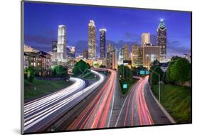 Atlanta, Georgia, USA Downtown City Skyline over Freedom Parkway.-SeanPavonePhoto-Mounted Photographic Print