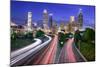 Atlanta, Georgia, USA Downtown City Skyline over Freedom Parkway.-SeanPavonePhoto-Mounted Photographic Print