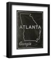 Atlanta, Georgia-John Golden-Framed Art Print