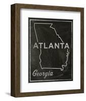 Atlanta, Georgia-John Golden-Framed Art Print