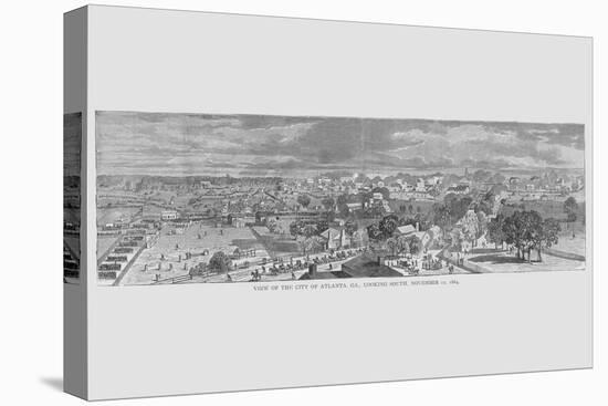 Atlanta in 1864 Looking South-Frank Leslie-Stretched Canvas