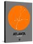 Atlanta Orange Subway Map-NaxArt-Stretched Canvas