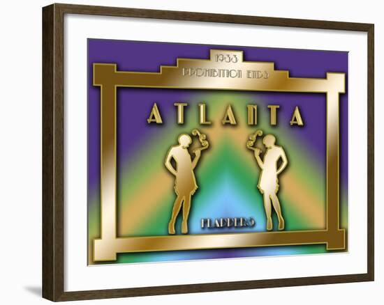 Atlanta Prohibition-Art Deco Designs-Framed Giclee Print