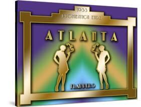 Atlanta Prohibition-Art Deco Designs-Stretched Canvas