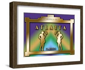 Atlanta Prohibition-Art Deco Designs-Framed Giclee Print