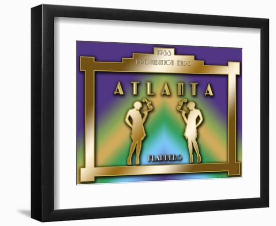 Atlanta Prohibition-Art Deco Designs-Framed Giclee Print