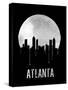 Atlanta Skyline Black-null-Stretched Canvas