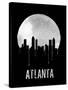 Atlanta Skyline Black-null-Stretched Canvas