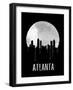 Atlanta Skyline Black-null-Framed Art Print