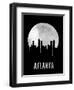 Atlanta Skyline Black-null-Framed Art Print