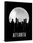 Atlanta Skyline Black-null-Framed Stretched Canvas