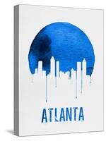 Atlanta Skyline Blue-NaxArt-Stretched Canvas