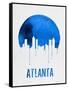 Atlanta Skyline Blue-NaxArt-Framed Stretched Canvas