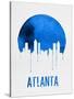 Atlanta Skyline Blue-NaxArt-Stretched Canvas