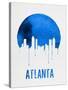 Atlanta Skyline Blue-NaxArt-Stretched Canvas