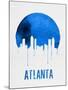 Atlanta Skyline Blue-NaxArt-Mounted Art Print