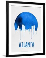 Atlanta Skyline Blue-NaxArt-Framed Art Print