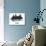 Atlanta Skyline Brush Stroke - Black II-NaxArt-Art Print displayed on a wall