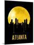 Atlanta Skyline Yellow-null-Mounted Art Print