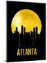 Atlanta Skyline Yellow-null-Mounted Art Print