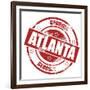 Atlanta Stamp-tang90246-Framed Art Print