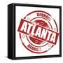 Atlanta Stamp-tang90246-Framed Stretched Canvas