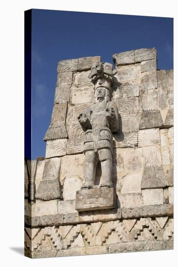 Atlantes Figure, Palace of Masks, Kabah Archaelological Site, Yucatan, Mexico, North America-Richard Maschmeyer-Stretched Canvas