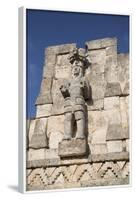 Atlantes Figure, Palace of Masks, Kabah Archaelological Site, Yucatan, Mexico, North America-Richard Maschmeyer-Framed Photographic Print