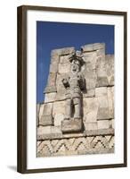 Atlantes Figure, Palace of Masks, Kabah Archaelological Site, Yucatan, Mexico, North America-Richard Maschmeyer-Framed Photographic Print