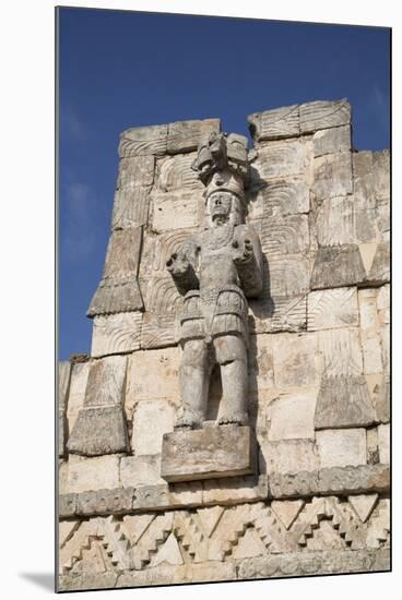 Atlantes Figure, Palace of Masks, Kabah Archaelological Site, Yucatan, Mexico, North America-Richard Maschmeyer-Mounted Photographic Print