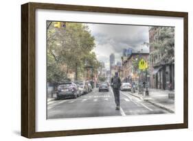 Atlantic Ave Skateboard-Robert Goldwitz-Framed Giclee Print