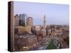 Atlantic Avenue and Customs House, Boston, Massachusetts, USA-John Coletti-Stretched Canvas