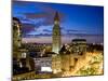 Atlantic Avenue Greenway and Customs House, Boston, Massachusetts, USA-Walter Bibikow-Mounted Photographic Print