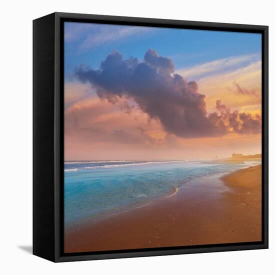 Atlantic Beach in Jacksonville East of Florida-Naturewolrd-Framed Stretched Canvas