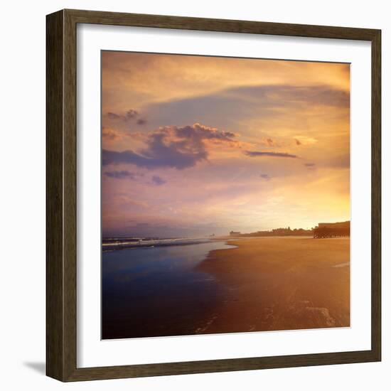 Atlantic Beach in Jacksonville East of Florida-Naturewolrd-Framed Photographic Print