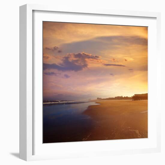 Atlantic Beach in Jacksonville East of Florida-Naturewolrd-Framed Photographic Print