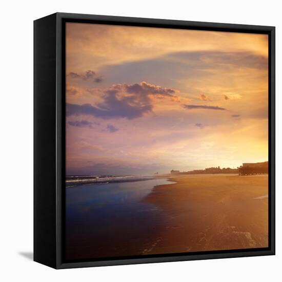 Atlantic Beach in Jacksonville East of Florida-Naturewolrd-Framed Stretched Canvas