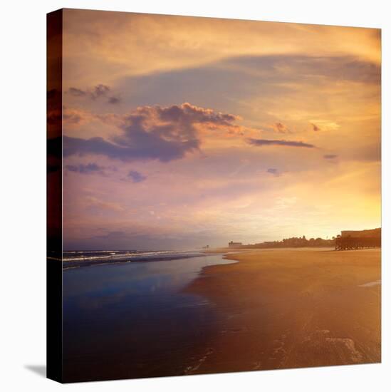 Atlantic Beach in Jacksonville East of Florida-Naturewolrd-Stretched Canvas