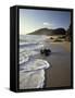 Atlantic Beach of St. Kitts, Caribbean-Robin Hill-Framed Stretched Canvas