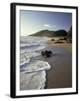 Atlantic Beach of St. Kitts, Caribbean-Robin Hill-Framed Premium Photographic Print