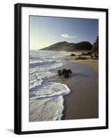 Atlantic Beach of St. Kitts, Caribbean-Robin Hill-Framed Photographic Print