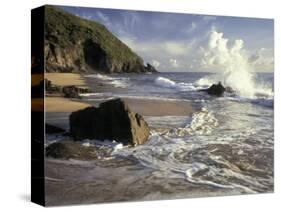 Atlantic Beach of St. Kitts, Caribbean-Robin Hill-Stretched Canvas