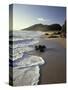 Atlantic Beach of St. Kitts, Caribbean-Robin Hill-Stretched Canvas