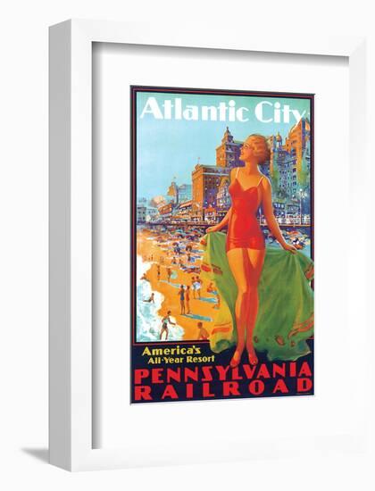 Atlantic City, America's All Year Resort-Edward M^ Eggleston-Framed Art Print