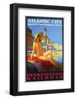 Atlantic City Americas's Resor-null-Framed Art Print