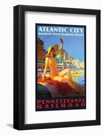 Atlantic City Americas's Resor-null-Framed Art Print