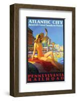 Atlantic City Americas's Resor-null-Framed Art Print